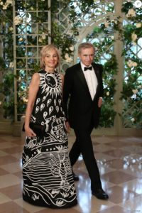 Bernard Arnault en compagnie de son épouse Helene Arnault